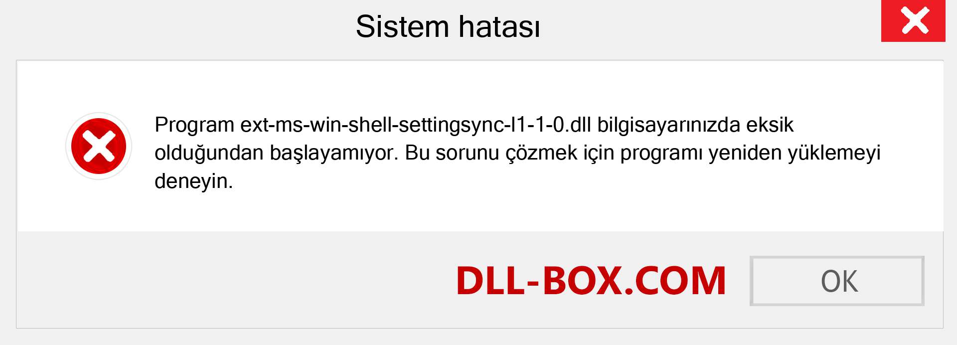 ext-ms-win-shell-settingsync-l1-1-0.dll dosyası eksik mi? Windows 7, 8, 10 için İndirin - Windows'ta ext-ms-win-shell-settingsync-l1-1-0 dll Eksik Hatasını Düzeltin, fotoğraflar, resimler